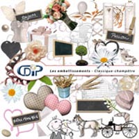 Embellissements du kit digital