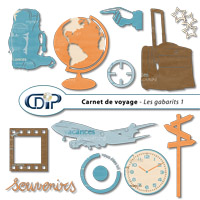 Gabarits du kit de scrapbooking