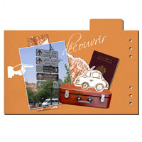 Mini-album 'Carnet de voyage' - page 2