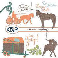Gabarits du kit de scrapbooking