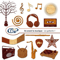 Gabarits du kit de scrapbooking
