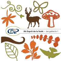 Gabarits du kit de scrapbooking