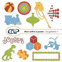 Gabarits du kit de scrapbooking