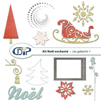 Gabarits du kit de scrapbooking
