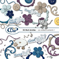Embellissements du kit digital