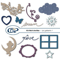 Gabarits du kit de scrapbooking