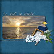 le soleil se couche