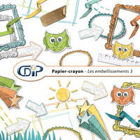 Embellissements du kit digital