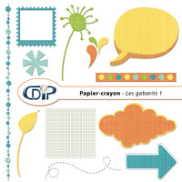 Gabarits du kit de scrapbooking