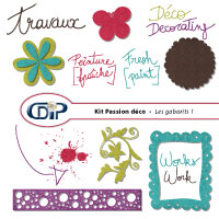 Gabarits du kit de scrapbooking