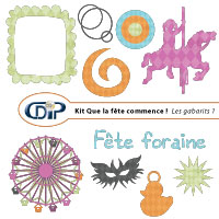 Gabarits du kit de scrapbooking