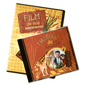 Pochette et jacquette cd et dvd pour vos photos ou  vidéo de votre famille