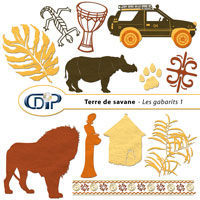 Gabarits du kit de scrapbooking