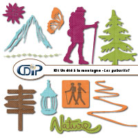 Gabarits du kit de scrapbooking