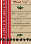 Menu de noël