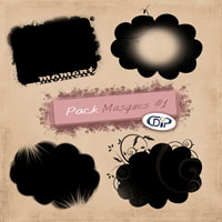 Masques du pack de scrapbooking