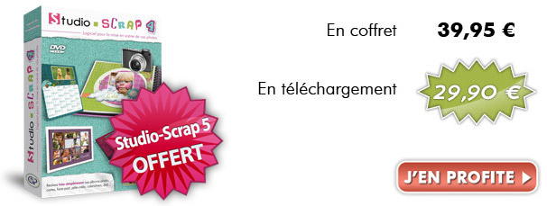 Studio-Scrap 4 - En coffret 39,95 € - En téléchargement 29,90 €