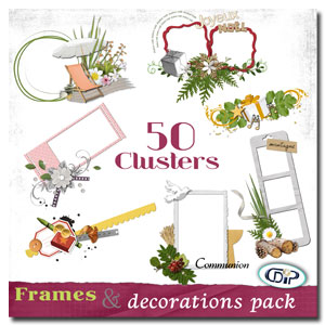 Pack of 50 cluster frames